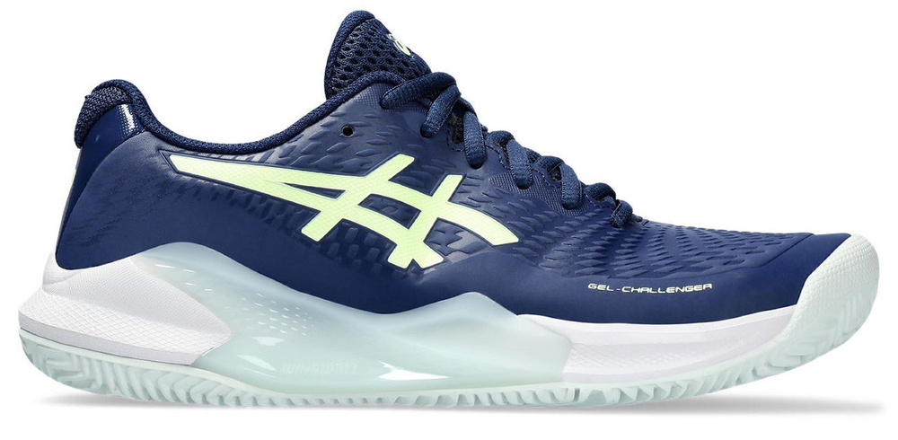 Женские Кроссовки теннисные Asics Gel-Challenger 14 Clay - blueexpanse/illuminate yellow