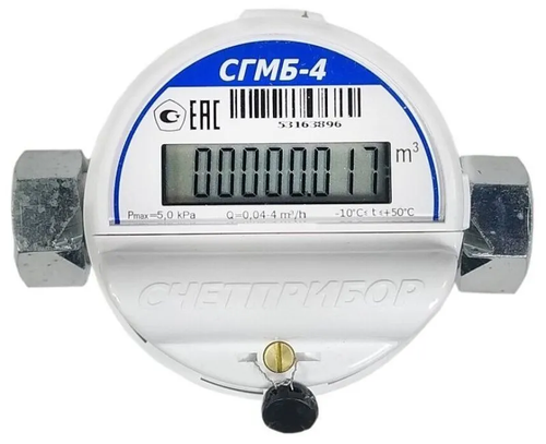 Счетчик газа СГМБ G4 3/4" (Орел, 2025)