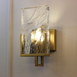 Бра Cloyd MINERAL W1 / выс. 30 см - хрусталь - латунь (арт.20165)