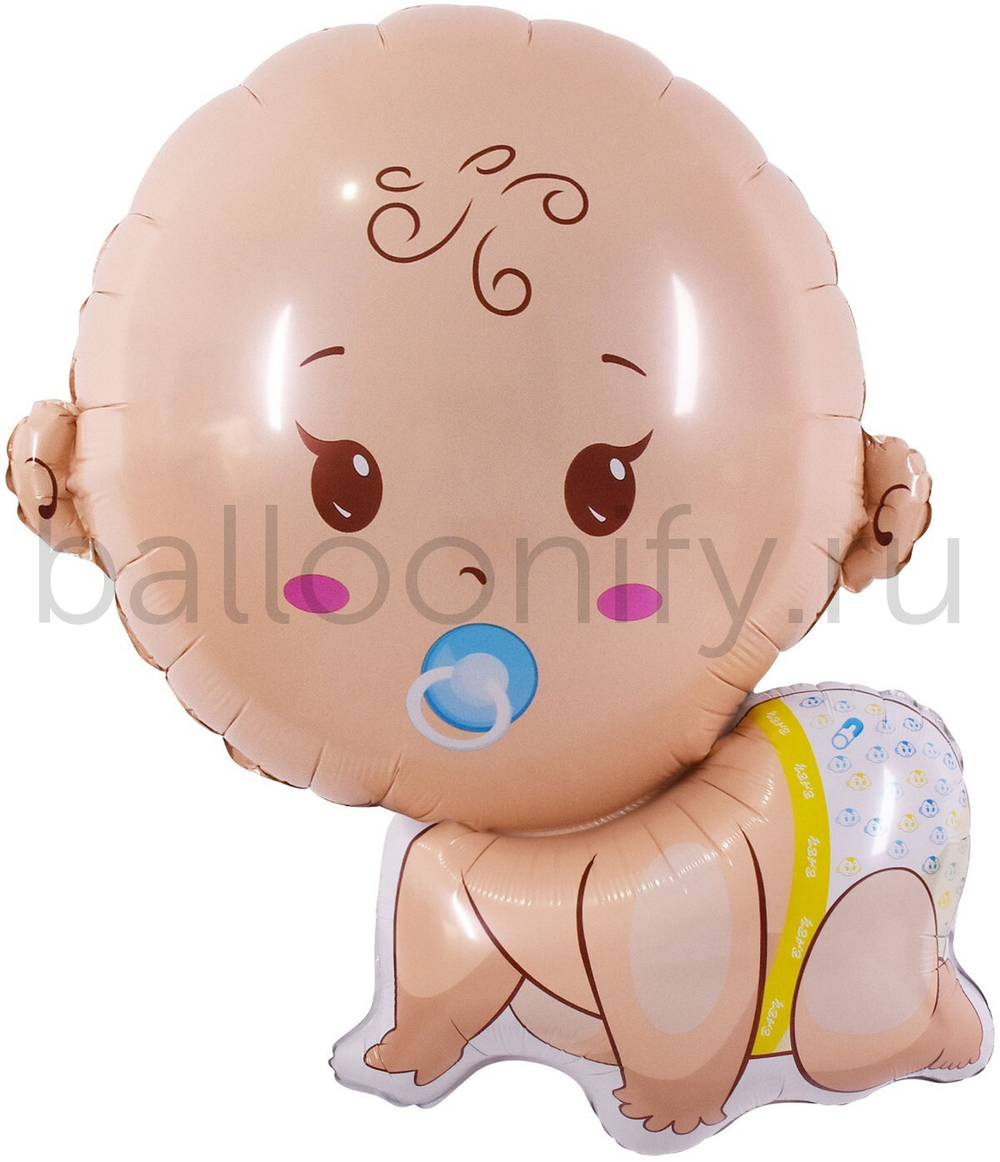 Шар (31''/79 см) Фигура, Малыш Мальчик, 1 шт.