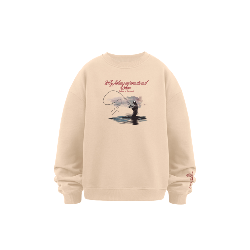 Свитшот Called a Garment Fly Fishing "Beige"