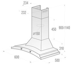 Каминная вытяжка Gorenje Classico DK63MCLB