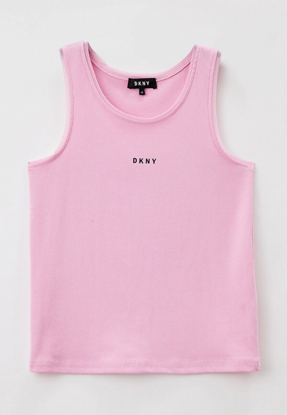 Майка DKNY Розовый/Отделка: сетка/Термопринт: черный логотип (Девочка)