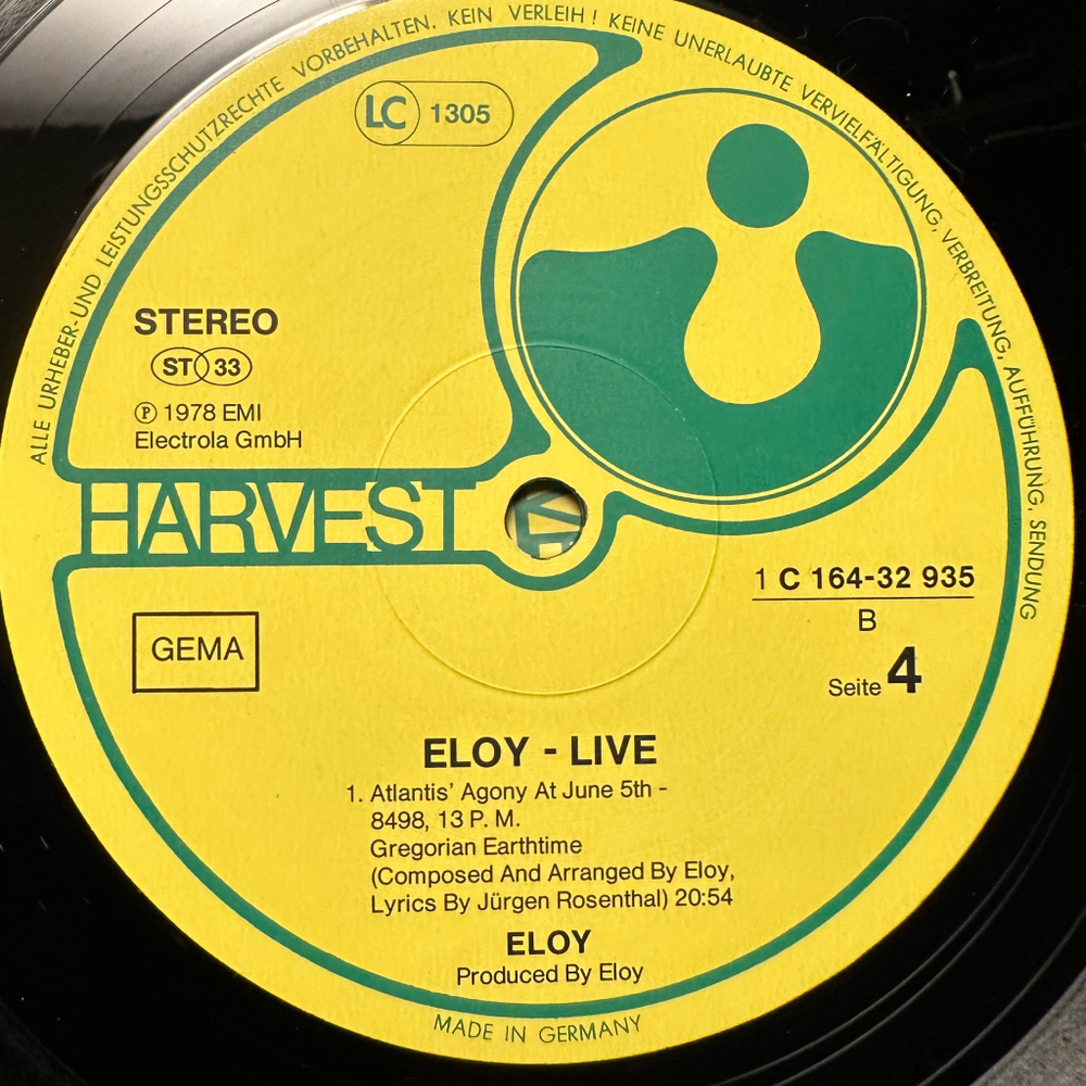 Eloy - Live 2LP (Германия 1978г.)