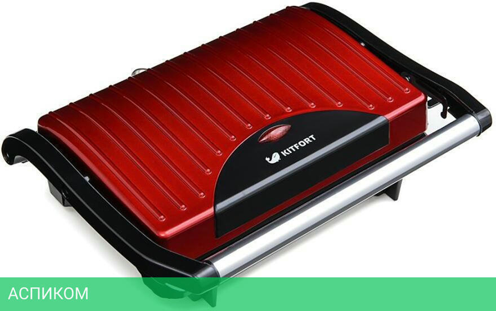 Сэндвичница Kitfort Panini Maker красный/черный (KT-1609)