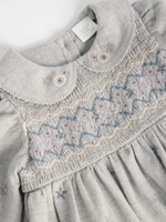 Платье и колготки в комплекте для девочки Next Q94-823, Серый, Кремовый