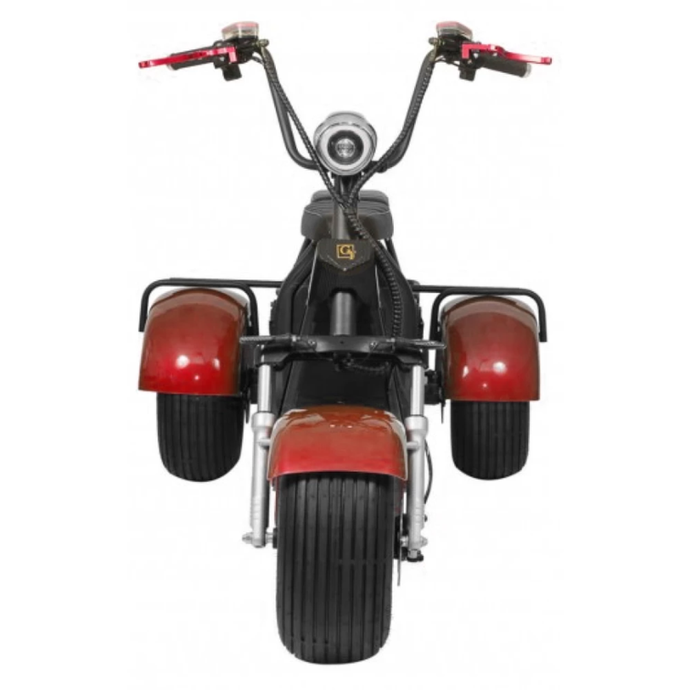 Электроскутер CityCoCo Trike GT X7 PRO Красный С БАГАЖНИКОМ