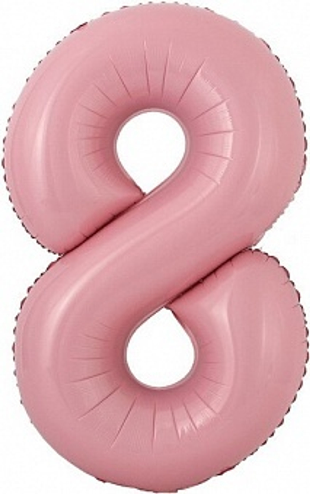 К Мини-цифра 8 Розовый 16''/41 см