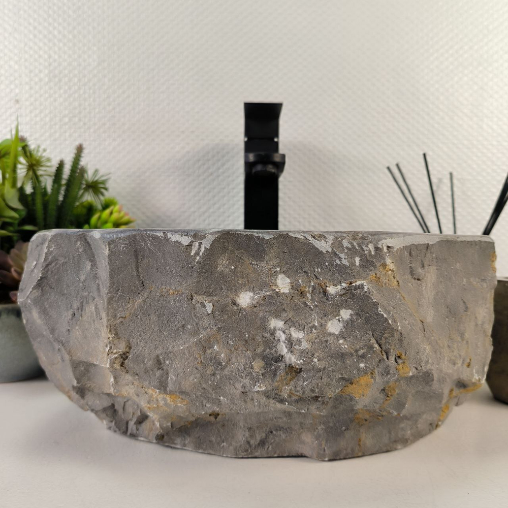 Раковина из мрамора Erozy Grey EM-65522 37*32*15 0882