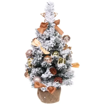 Елка декоративная «Сказка» 60 см, ПВХ с белым напылением (68 веток), Шампань