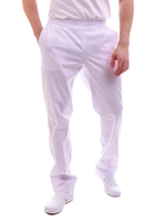 Брюки медицинские мужские Доктор стиль Комфорт с поясом на резинке, василек, 46