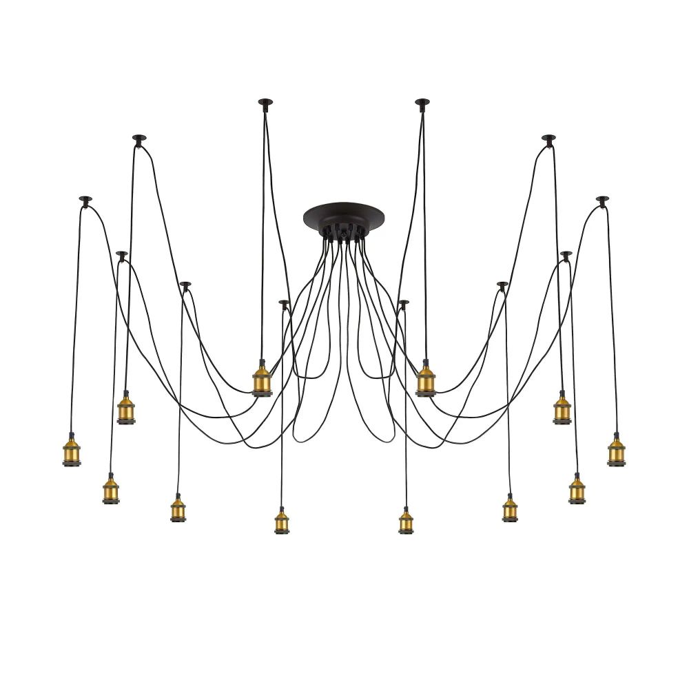 Citilux Эдисон CL451121 Люстра паук Венге Бронза