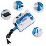 Компрессор, 2 нажимных клапана надува, Серый/Синий, 600 ватт, 1 шт.