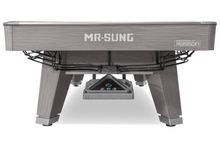 Бильярдный стол для пула "Rasson Acurra" 9 футов (серый, сланец 25 мм) в комплекте с плитой, аксессуары и сукно