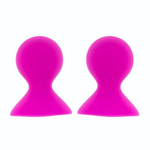 Ярко-розовые помпы для сосков LIT-UP NIPPLE SUCKERS LARGE PINK (Цвет: розовый)