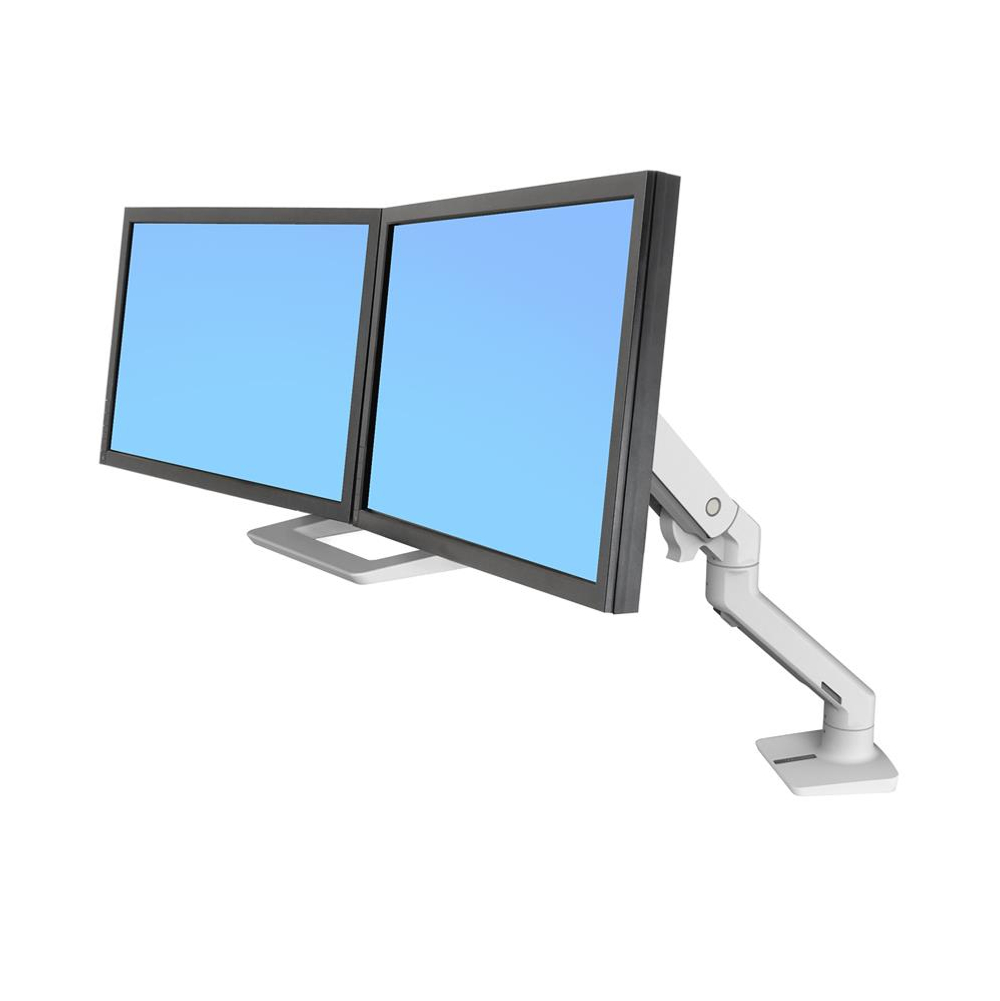 Настольный кронштейн Ergotron HX для двух мониторов до 32" (45-476-216 / 45-476-224), Белый