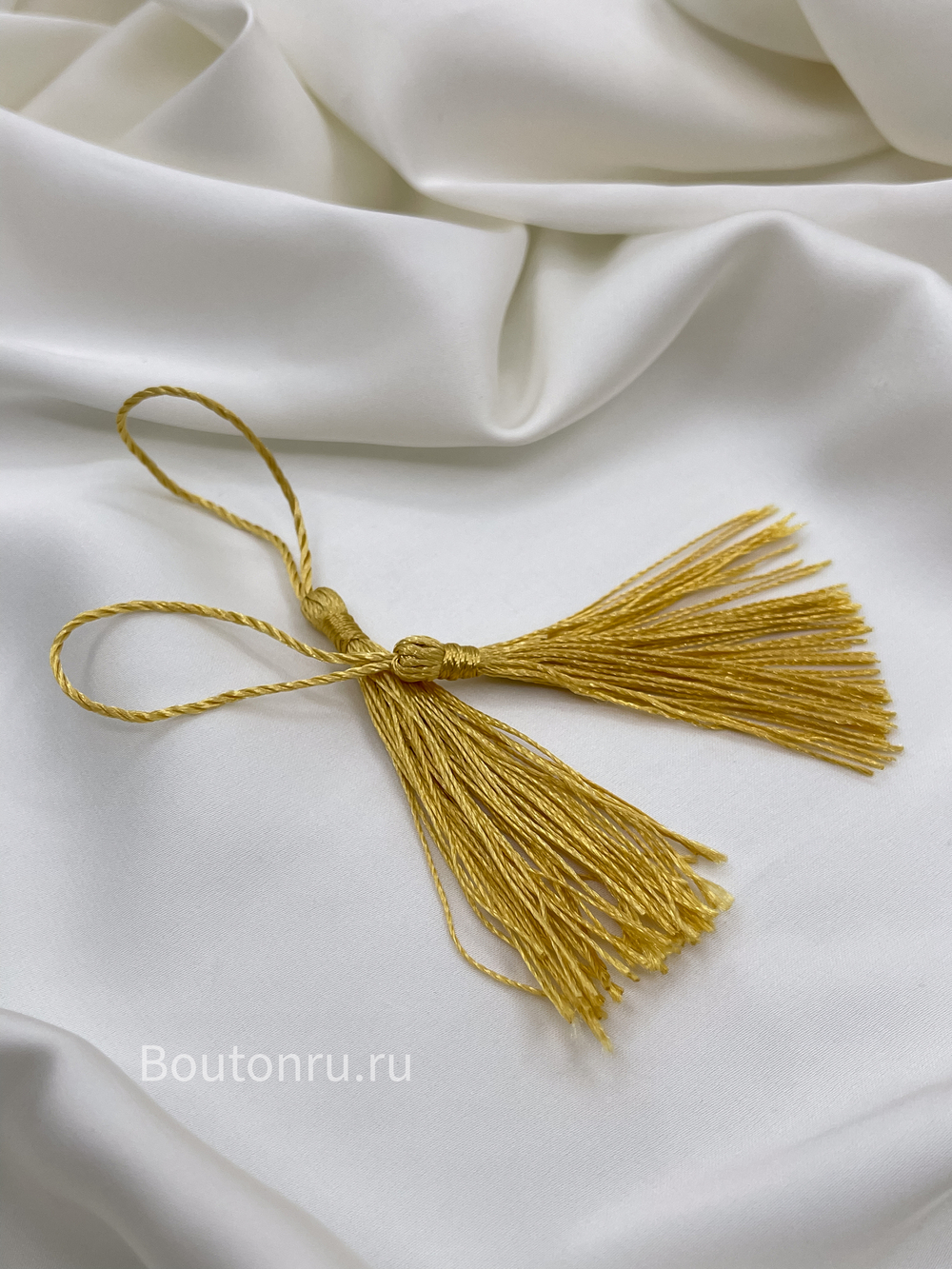 Кисточка для штор золотистая (желтая)