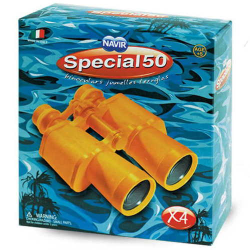Бинокль детский Navir «Морской» 4x, желтый, с футляром