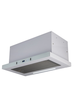 Вытяжка кухонная MACBI Perfa-60G-baf (WHITE) белый, D150мм, 1200м3/ч, полновстраиваемая, мотор 230Ватт, стекло 60см, сенсорное управление + управление жестами