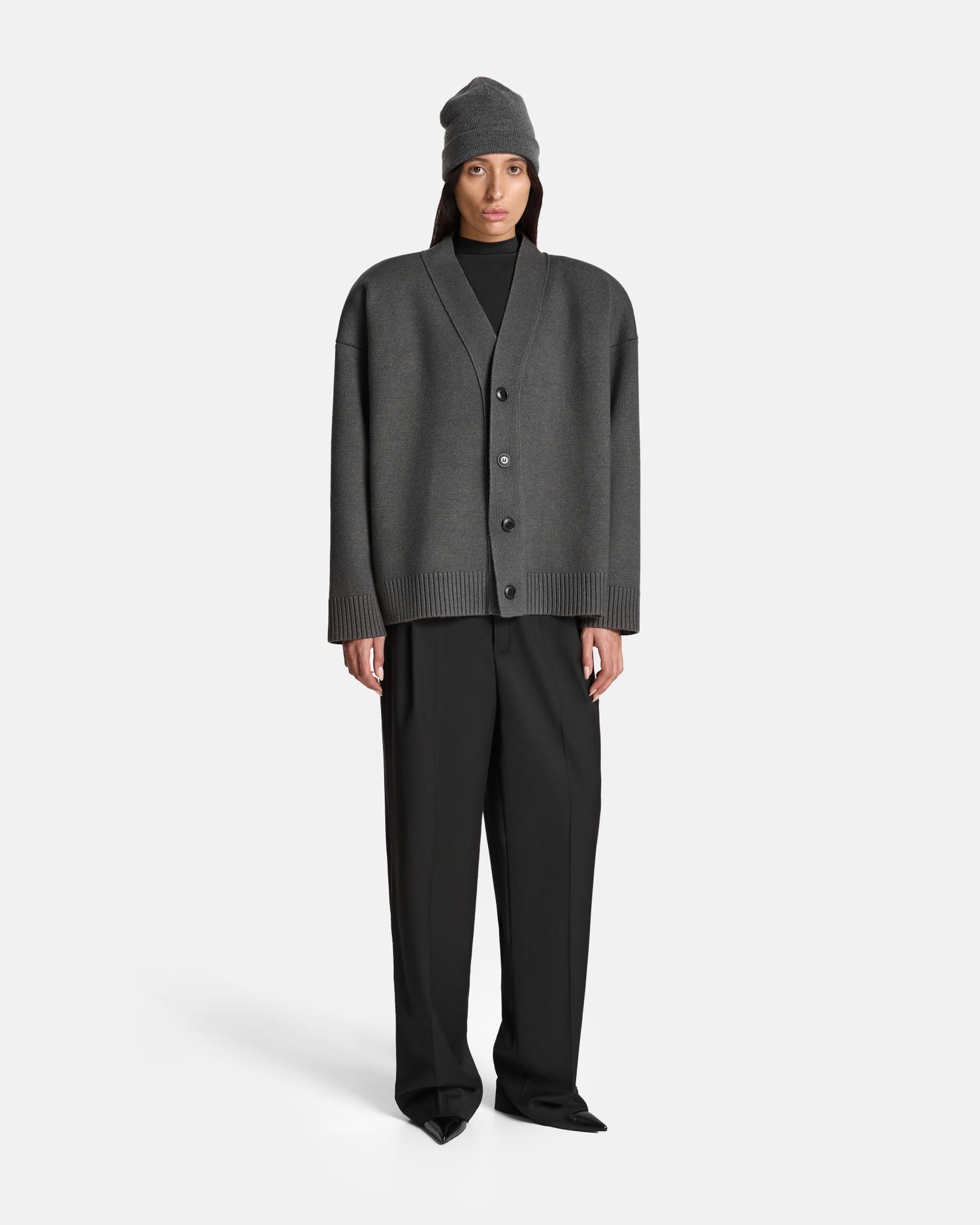 КАРДИГАН-БОМБЕР ИЗ ВЯЗАННОГО ТРИКОТАЖА