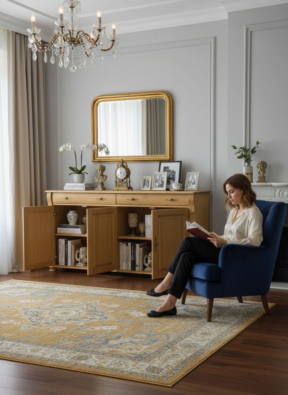 Комод для одежды Сюзанна, с ящиками, деревянный