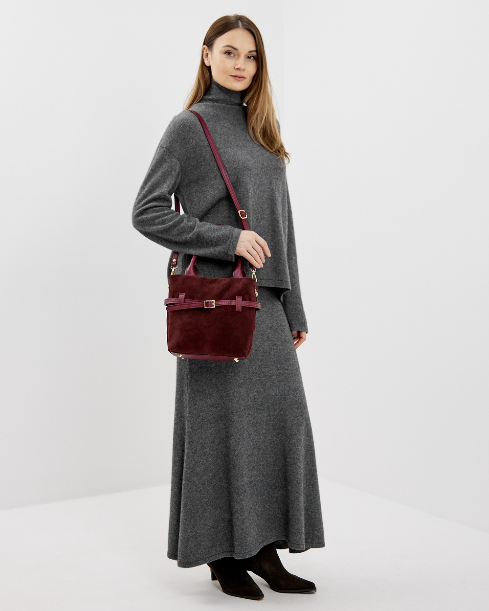 Сумка 589 15 бордовый