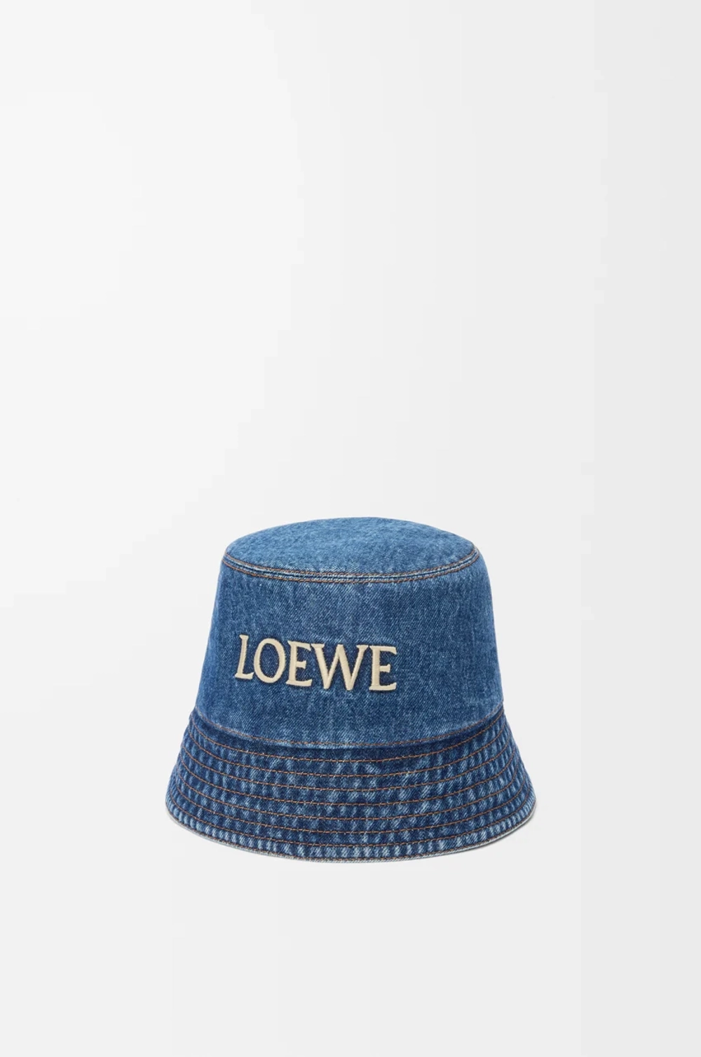 Loewe Панама из джинсовой ткани, джинсовый синий
