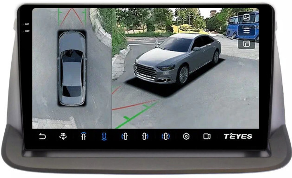 Магнитола для Honda Stepwgn 3 2005-2009 - Teyes CC3-2K-360 на Android 10, 2K QLED, 6Гб+128Гб, CarPlay, 4G SIM-слот, 4 камеры в комплекте