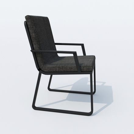 Стул Ideal Patio АЛЬБА маренго - каркас карбон