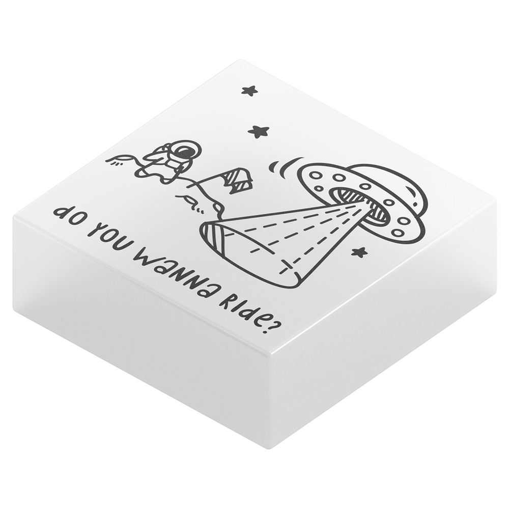 Ластик Berlingo "Aliens", прямоугольный, 28*28*12мм, флуоресцентный