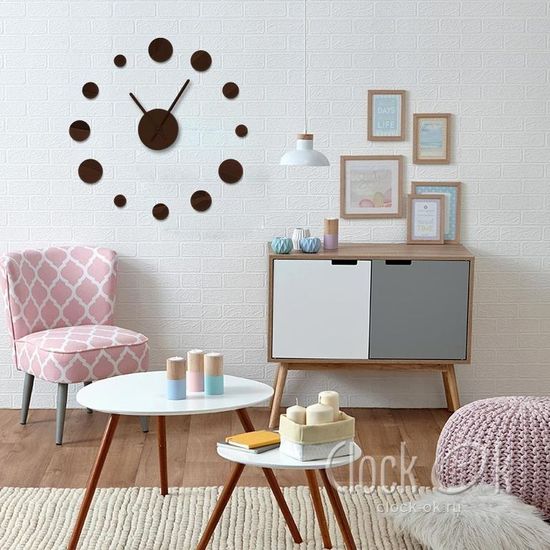 Настенные 3D часы Притягательность