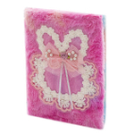 Записная книжка 15,0 см * 20,5 см, 7БЦ, Alingar, плюш, аппликация, 80 л, клетка, "Ушки"