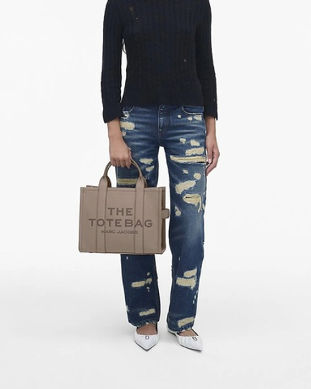 Сумка MARC JACOBS THE LEATHER MEDIUM TOTE BAG “Cement”