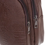 Сумка мужская «Major-crocodile», цвет коричневый, два отделения, 29*17*5,5см