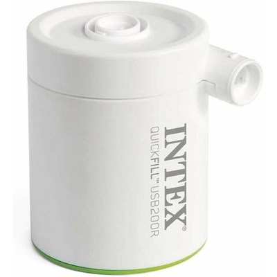 Насос электрический Intex 66637 USB 200R аккумуляторный / Электронасос Интекс беспроводной портативный для матрасов и бассейнов