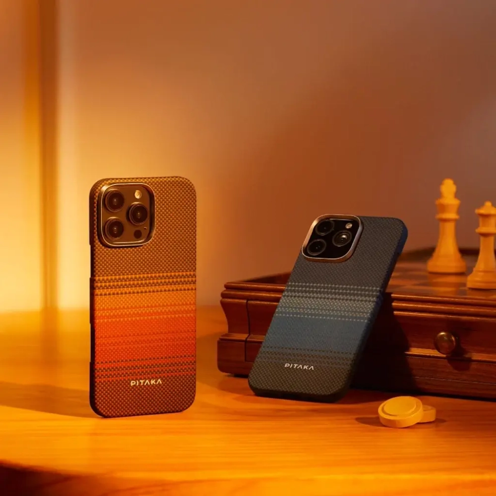 Чехол Pitaka Tactile Woven case для iPhone 16 - Sunset (KI1601U)