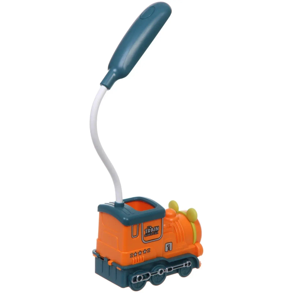 Настольная лампа «Sweet - Паровоз» LED 10*5*21 см, USB 5v 3w, Зеленый/оранжевый