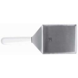 Лопатка 15*13 см острые края 32,5 см нерж. с пласт. ручкой черная Proff Chef Line