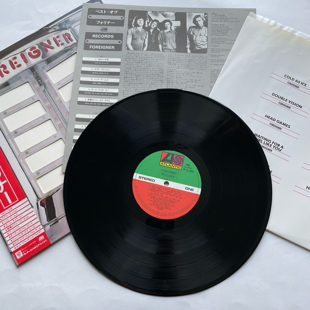 Винтажная виниловая пластинка LP Foreigner Records (Япония 1982) (Оби)