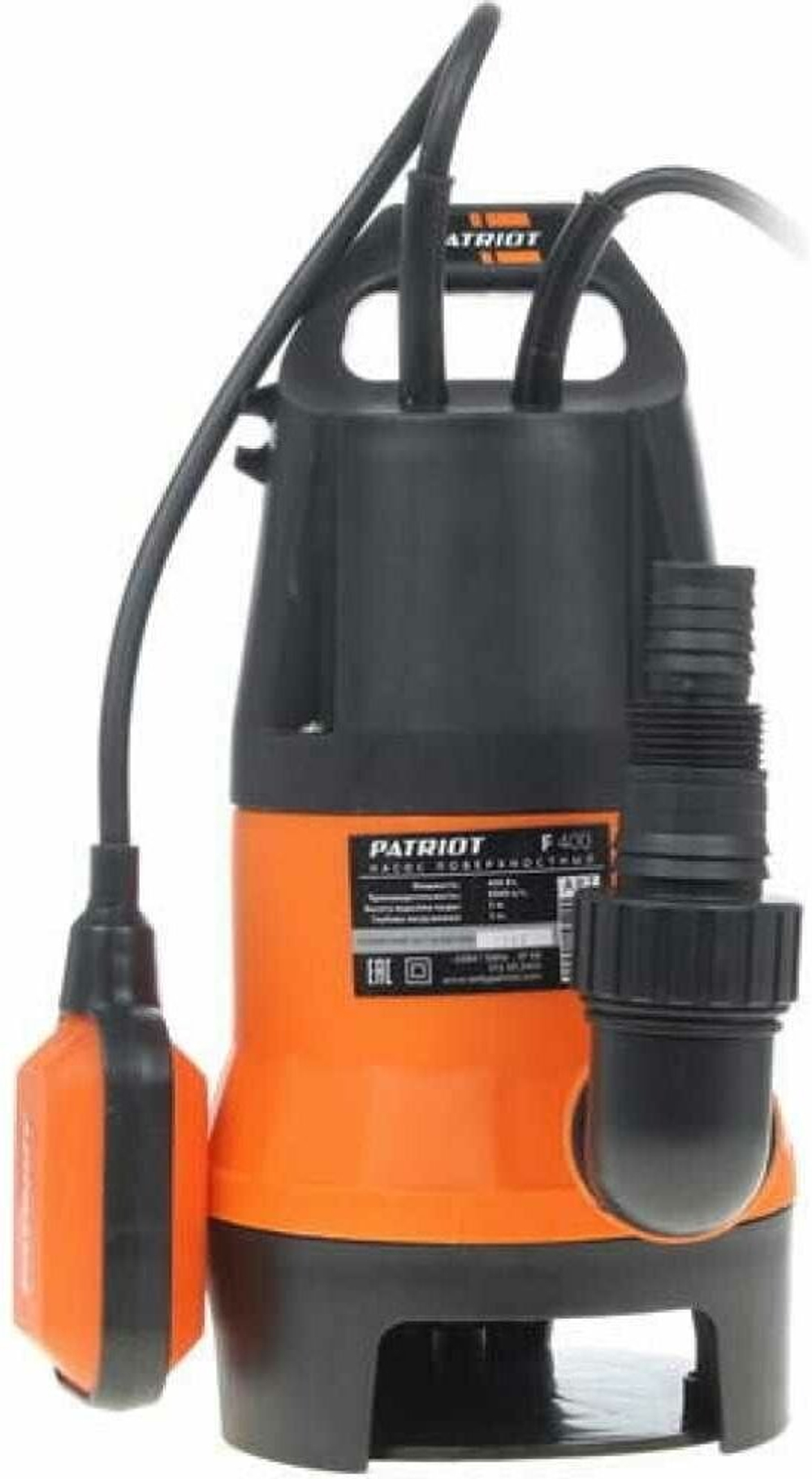 Дренажный насос PATRIOT F 400 (400 Вт) черный