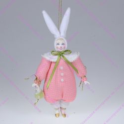 Ёлочная игрушка Зайка с аксессуаром
