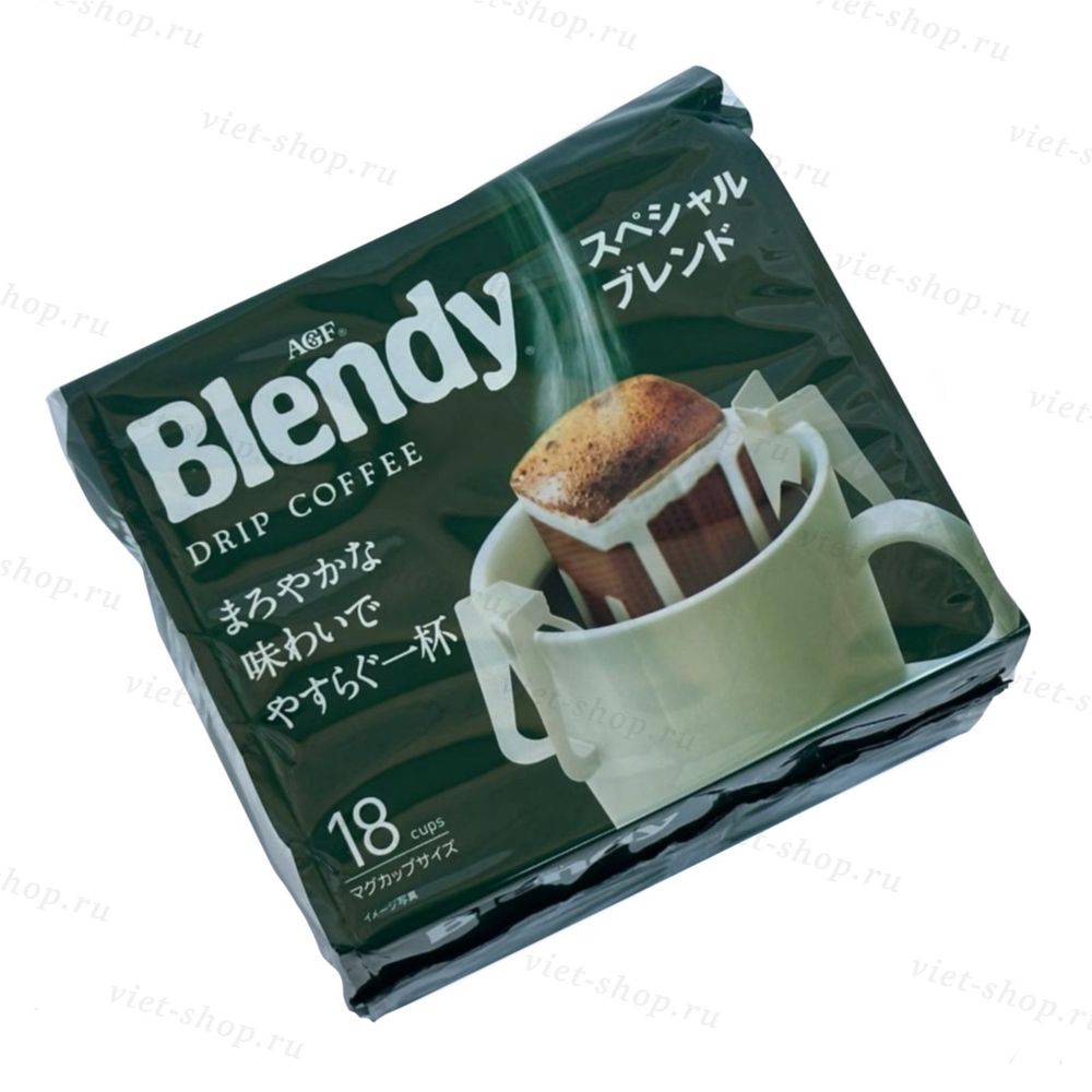 Японский молотый кофе Blendy в дрип-пакетах, 18 штук