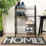 Полка для обуви, мет-л, 4 секц, 46х28х70 см, чер, Nika, ЭТ2/Ч