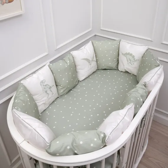 Комплект постельного белья Lollycottons Дино сафари 6 предметов