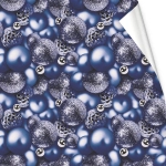 Бумага упаковочная 50х70 см «Волшебные шары», сапфир (1 лист)