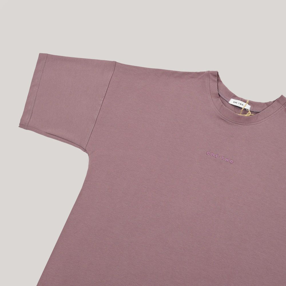 Футболка One Two Logo Ephemera сиреневая