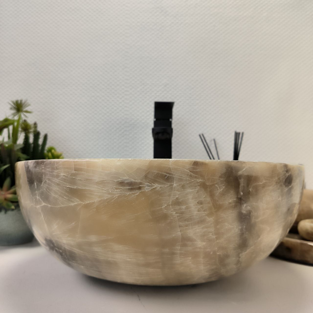 Раковина из оникса Bowl Grey TinLip BO-62969 40*40*15 44
