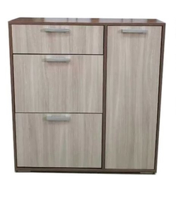 Дели-4 обувница Ясень шимо темный / Ясень шимо светлый