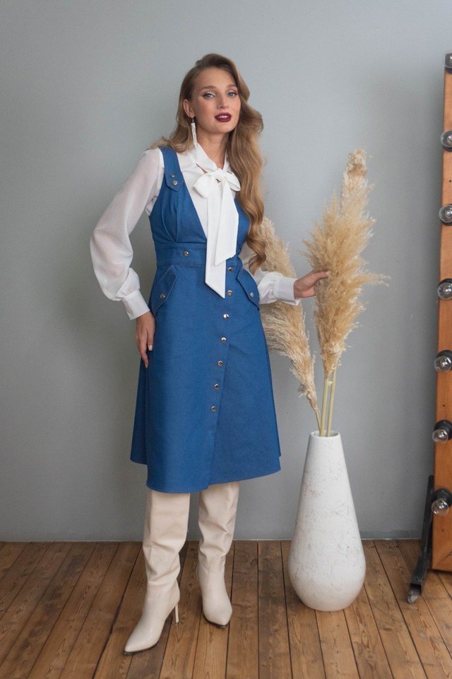 Сарафан из джинсы