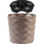 Кашпо для цветов пластиковое 3л d-17,7см «Диамант» Мокачино